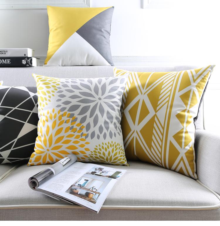 poduszki dekoracyjne allegro etno żółte